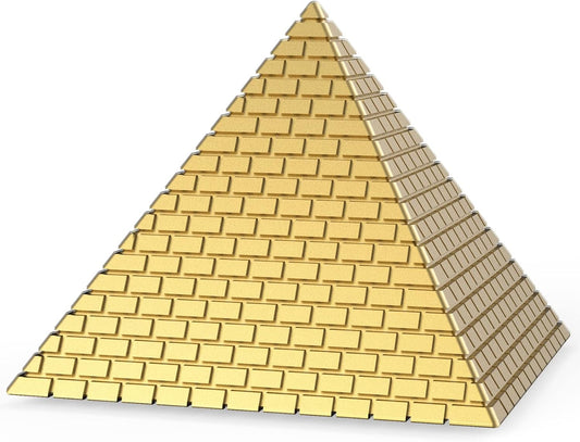 Egyptian Fidget Spinner Toy for Kids Adults, Metal Pyramid Fingertip Hand Finger Spinner, Heavy