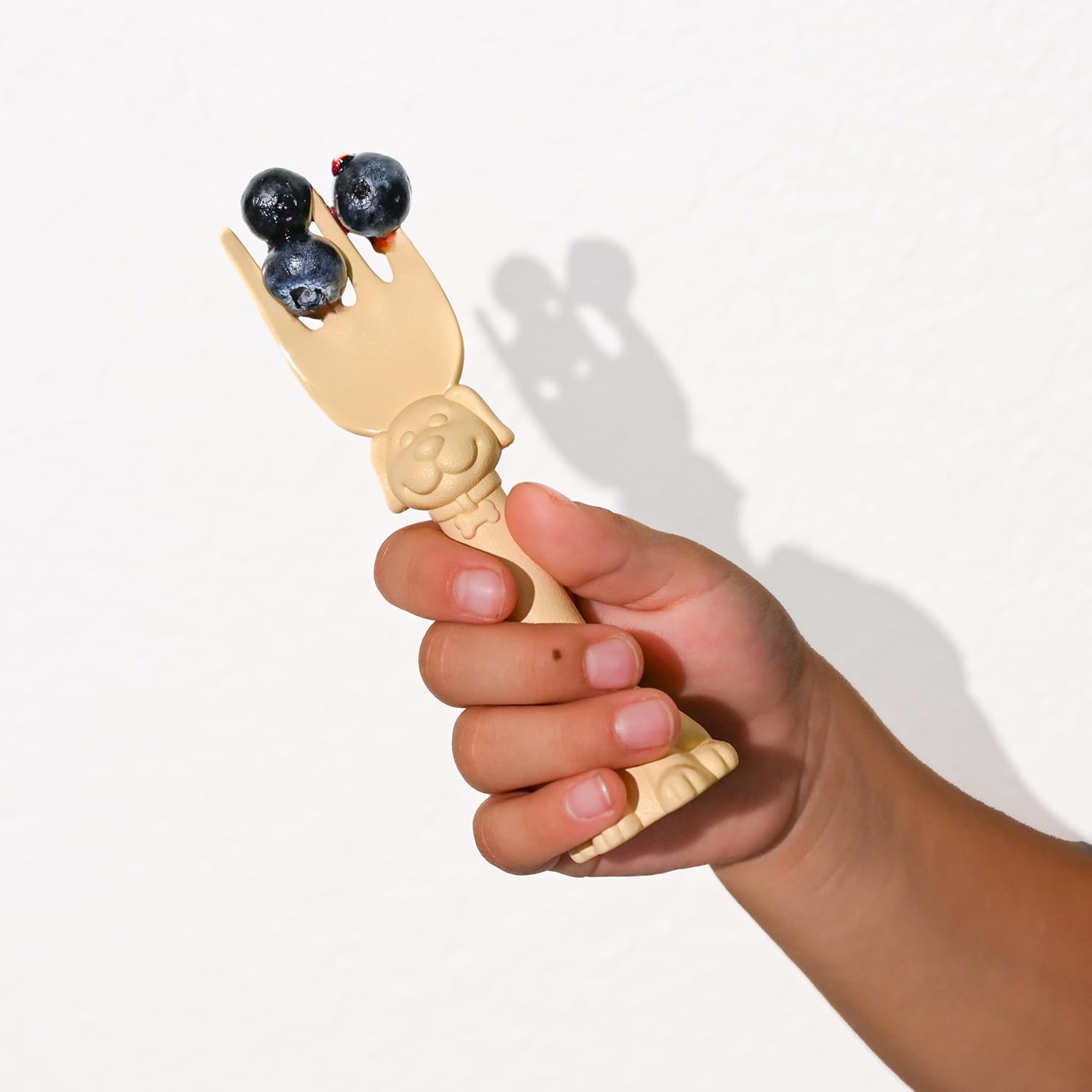 Made in USA Spoon la la Toddler Utensils Set - 6 Pack (3 Spoons & 3 Forks for Kids) - Self-Standing