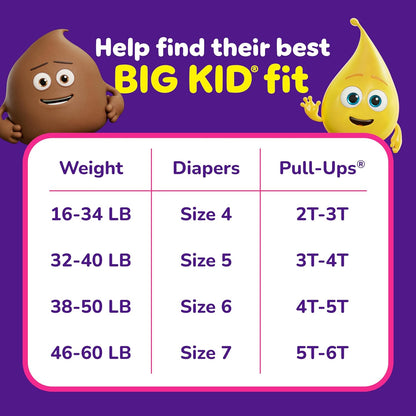 Pull-Ups Girls' Potty Training Pants, Size 2T-3T Training Underwear (16-34 lbs), 94 Count