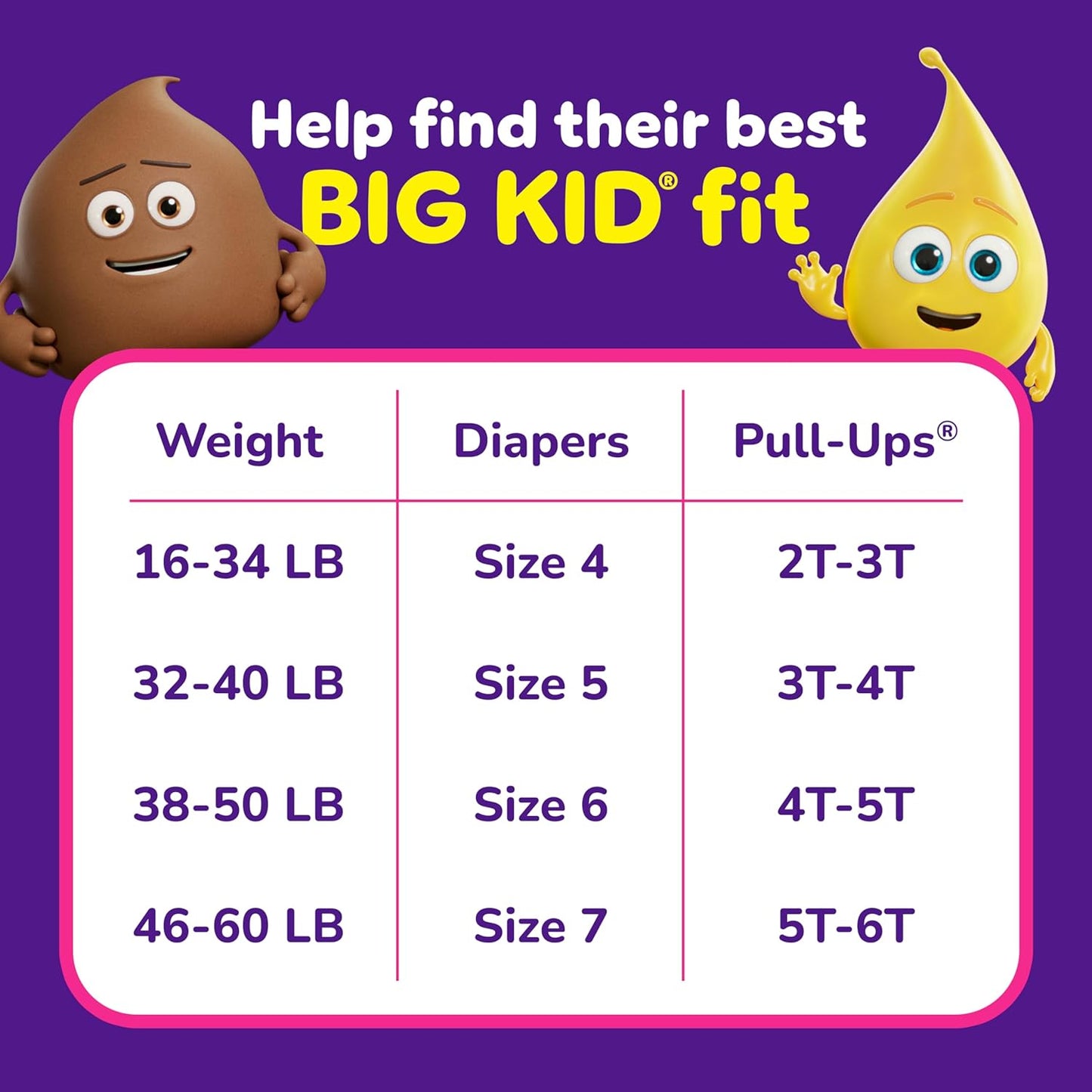 Pull-Ups Girls' Potty Training Pants, Size 4T-5T Training Underwear (38-50 lbs), 56 Count