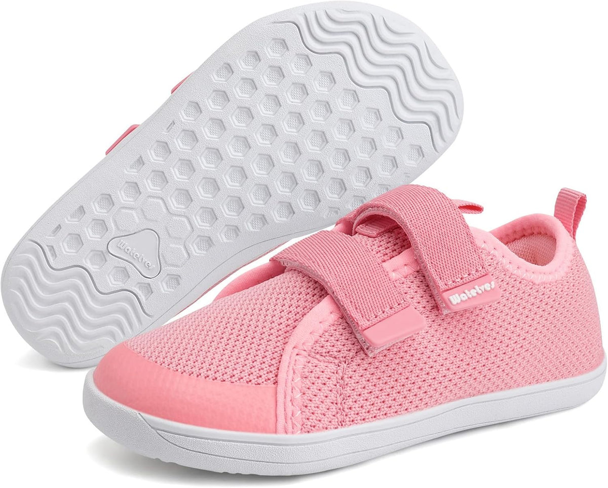WateLves Toddler Little Kids Wide Barefoot Shoes The First Walking Shoes Girls Boys Breathable Zero