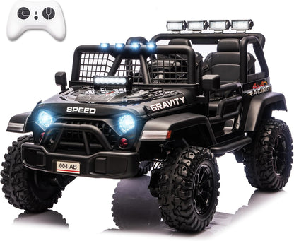 Sopbost 24V 7Ah 2 Seater Ride On Truck Ride On Toy for Big Kids Ride On Car with Remote Control