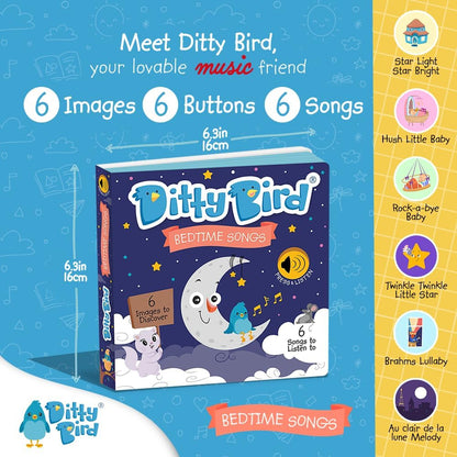 Ditty Bird Musical Books for Toddlers | Interactive Nursery Rhymes Book with Sound | Old