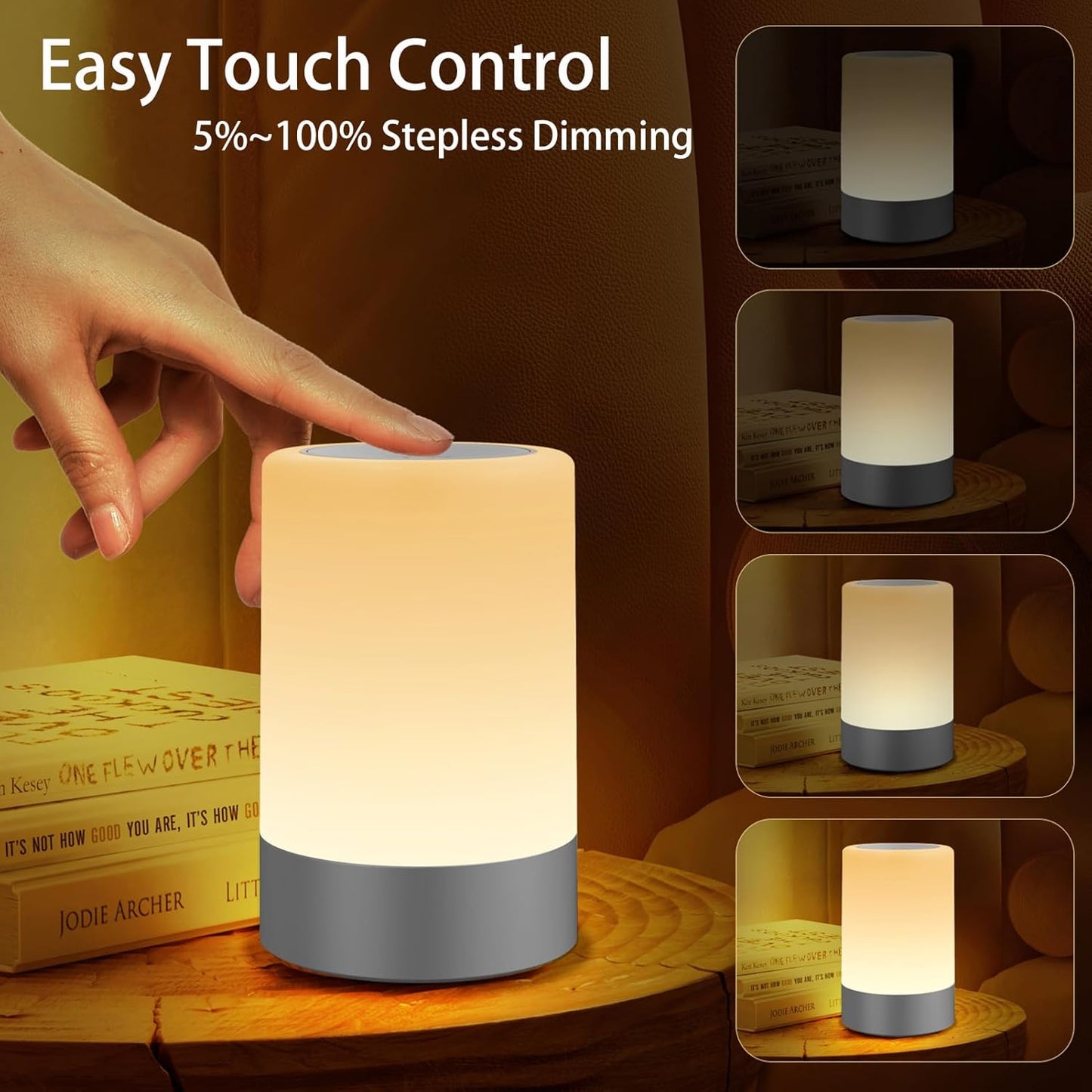 G Keni Nursery Night Light for Baby, Portable LED Touch Night Lamp for Kids and Adult