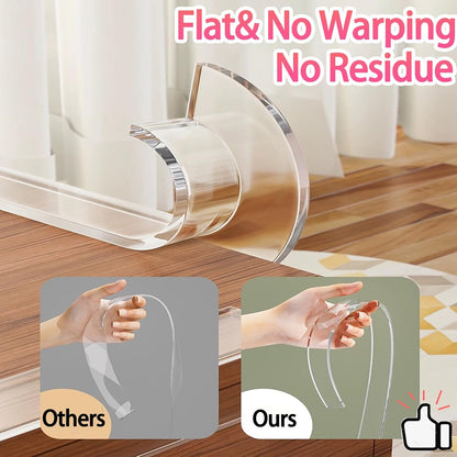 Clear Soft Corner Protectors for Furniture Strip,0.8in x13FT,Sharp Edge & Table Bumper,Window