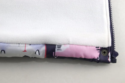Miss Bei Girl's Winter Coat Jacket Hooded Kids Toddler Flower Print Parka Outwear Warm Cotton