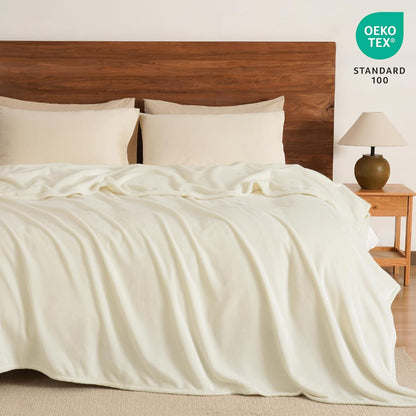 PHF Ultra Soft Fleece Blanket King Size, No Shed No Pilling Luxury Plush Cozy 300GSM Lightweight
