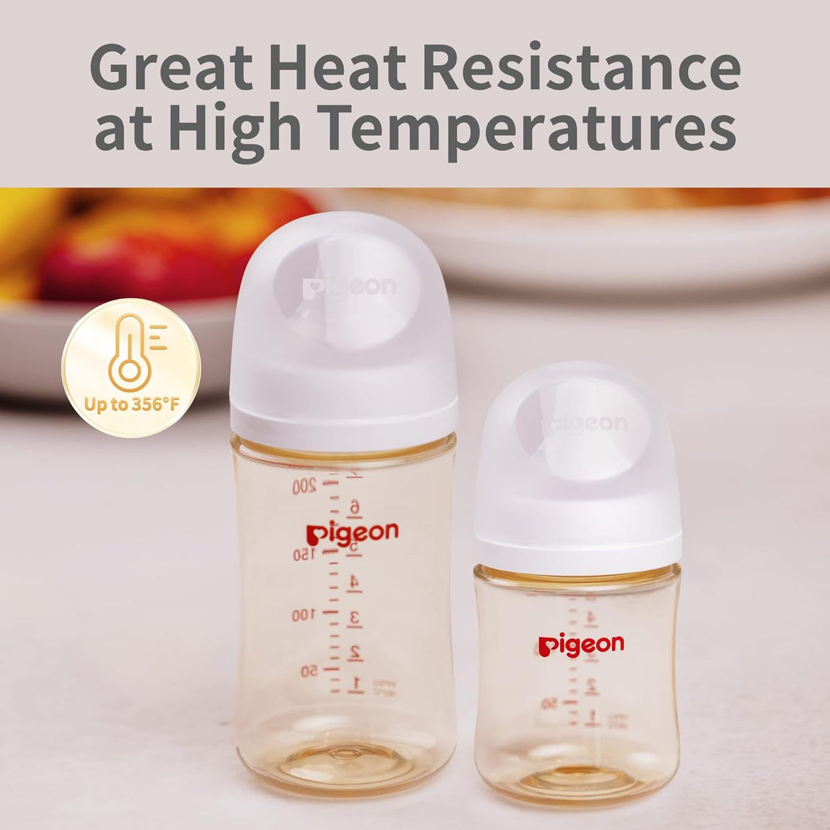 Pigeon PPSU Nursing Baby Bottle Wide Neck, Anti-Colic, Streamlined Body, Natural Feel, Easy to
