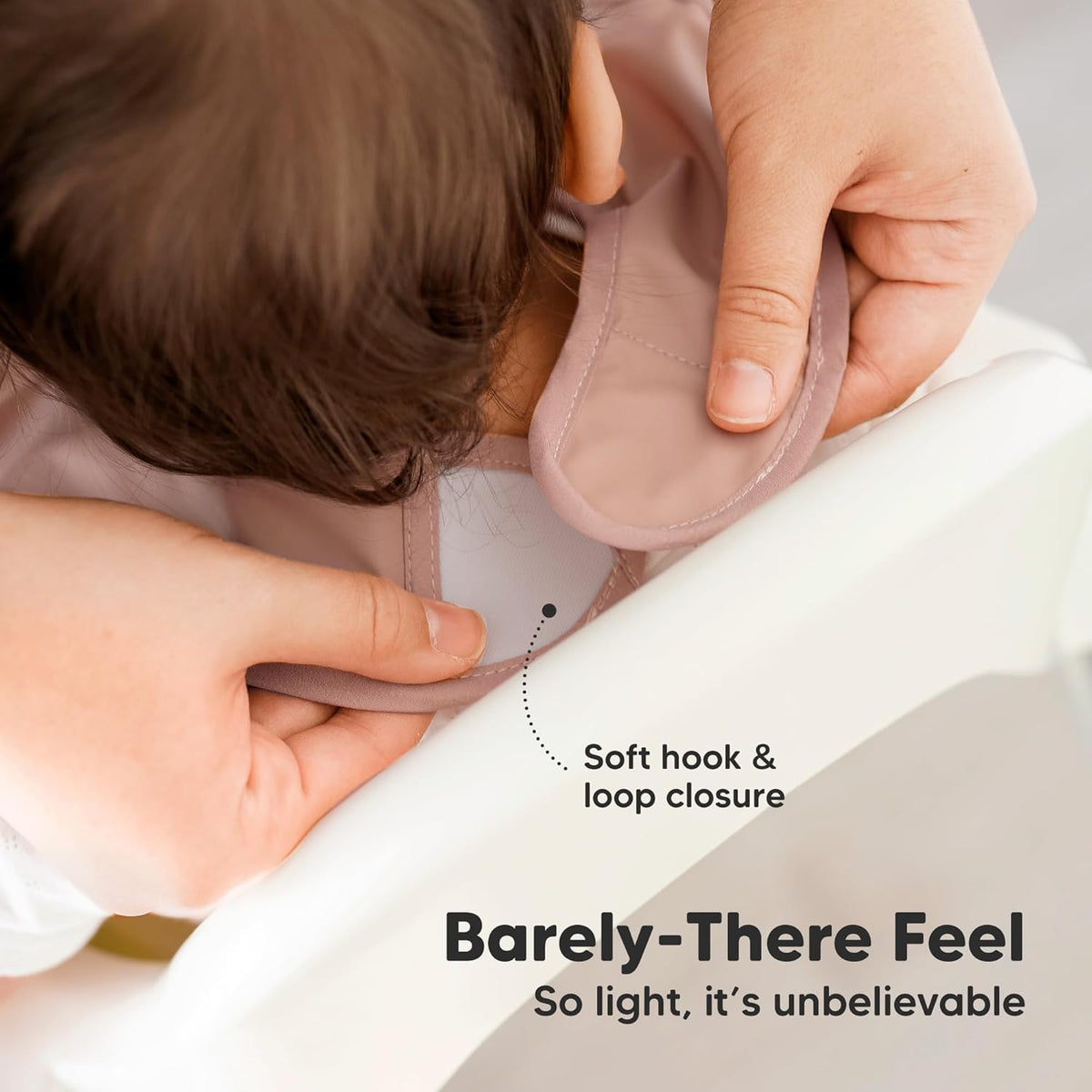 3-Pack Waterproof Baby Bibs for Eating - Lightweight Toddler Feeding Bibs with Large Food Catcher