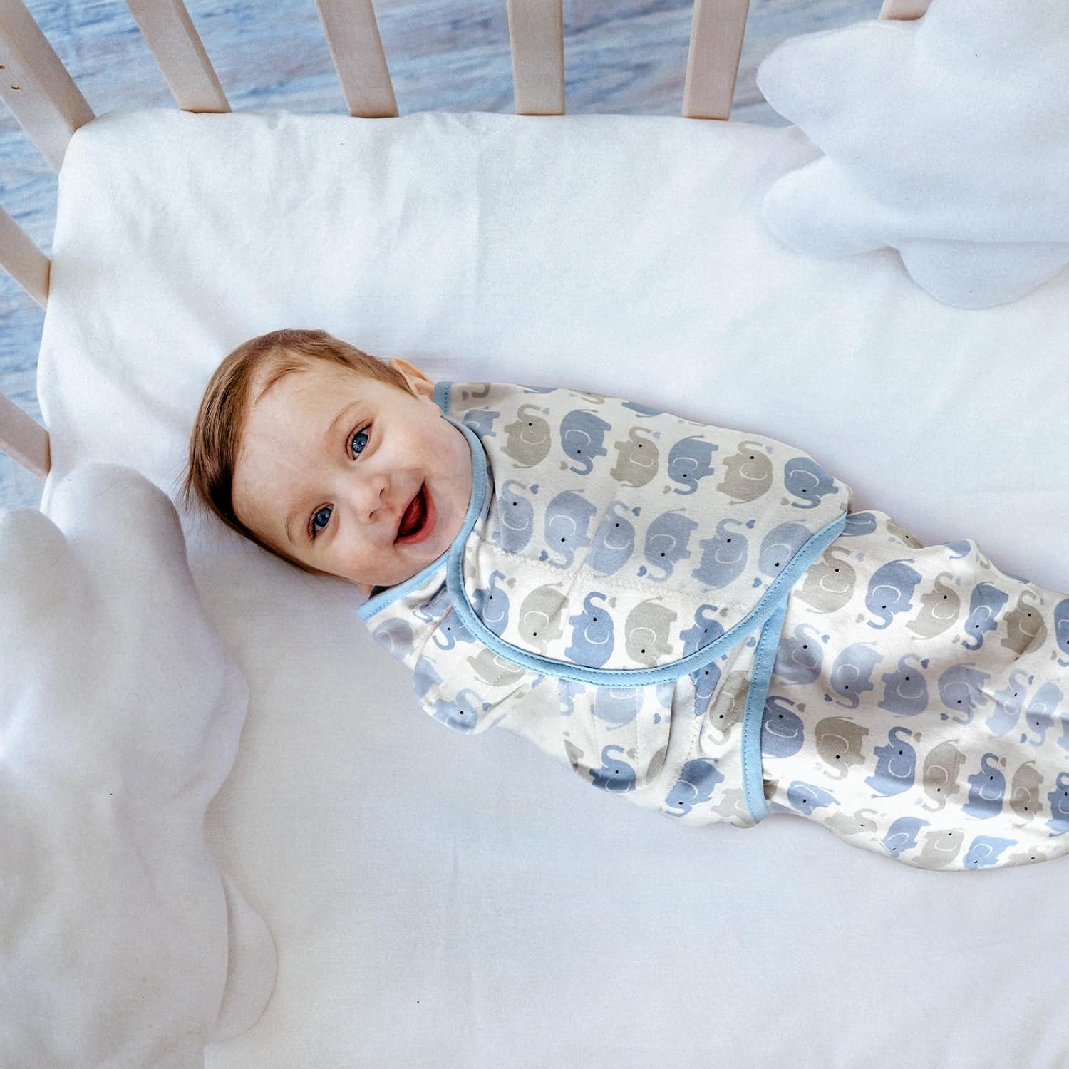GLLQUEN BABY Swaddle Sleep Sack - 3 Pack Infant Swaddles for Newborn, Baby Swaddling Sack 0-3