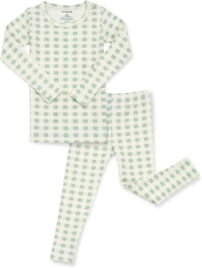 AVAUMA Baby Boys Girls Pajama Set 6M-7T Kids Cute Toddler Snug fit Pattern Design Pjs Cotton