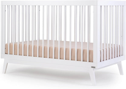 dadada Baby Soho 3-in-1 Convertible Wooden Crib to Toddler Bed - Made in Italy, GREENGUARD Gold