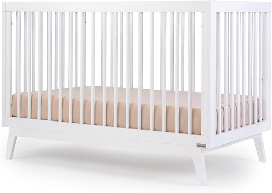 dadada Baby Soho 3-in-1 Convertible Wooden Crib to Toddler Bed - Made in Italy, GREENGUARD Gold