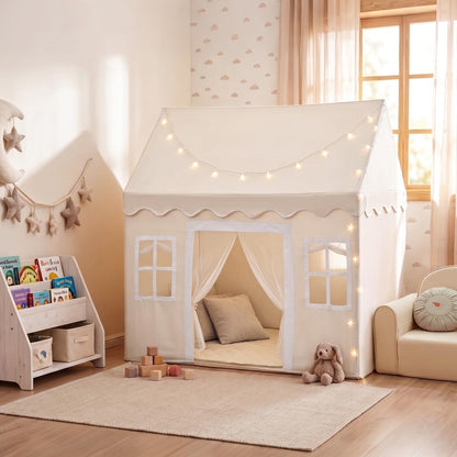 Tiny Land Kids Play Tent with Padded Mat & LED Lights, Ages 3+