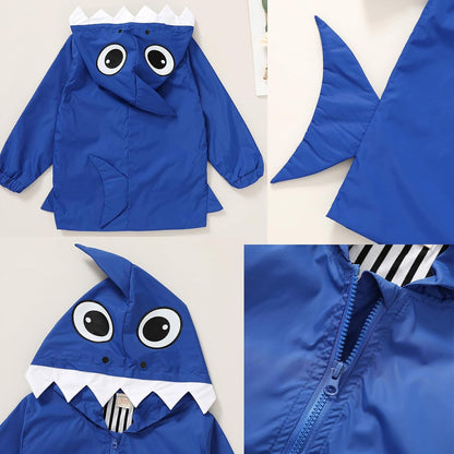 Toddler Baby Boy Girl Duck Rain Jacket Cute Cartoon Yellow Raincoat Hoodie Kids Coat Fall Winter