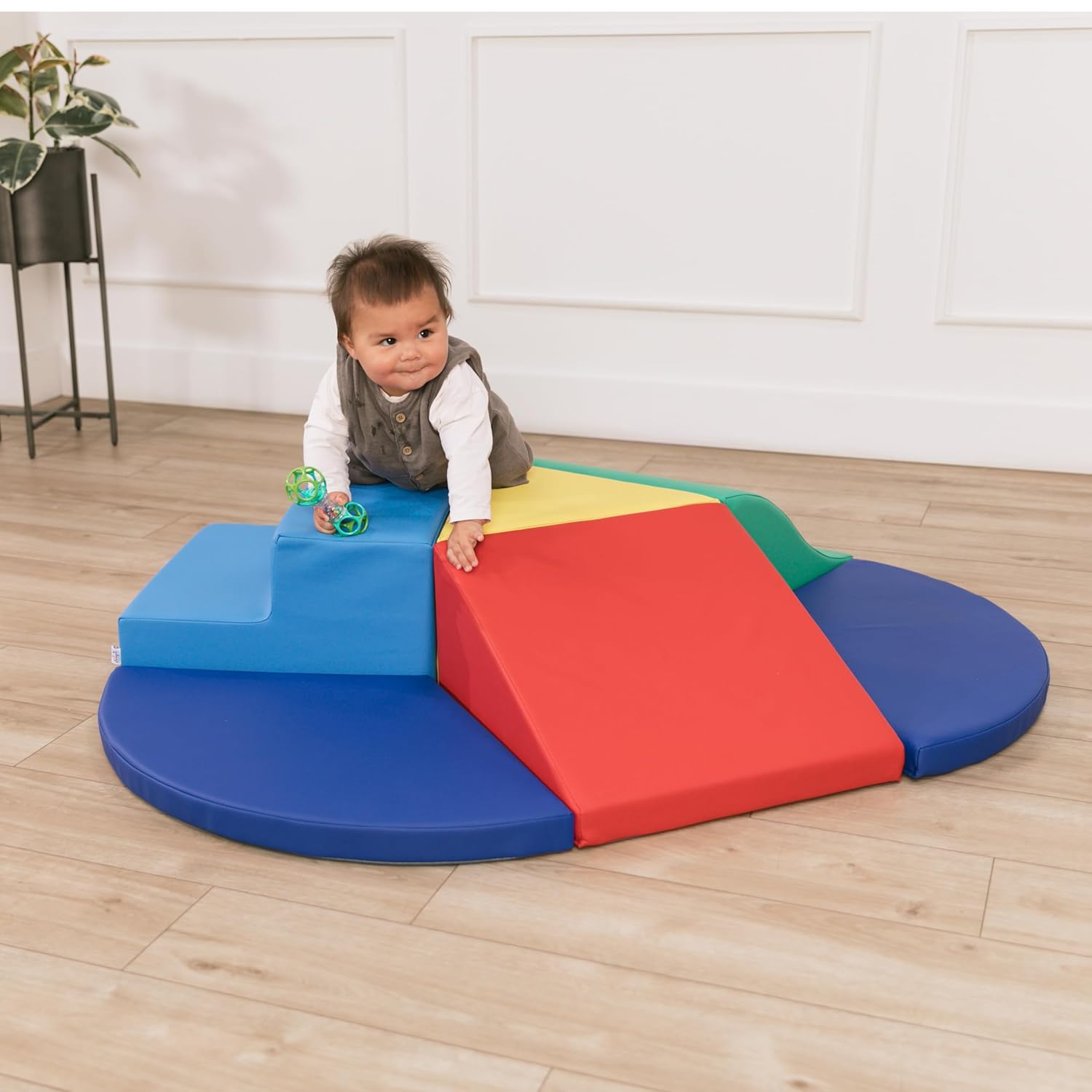 Factory Direct Partners 13800-AS SoftScape Toddler Playtime Junction 360 Climber Plus Side Pads