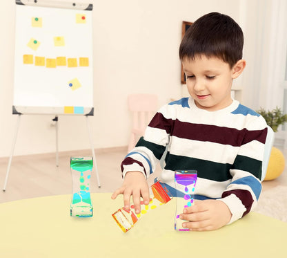 Liquid Motion Bubbler,CAILINK 3 Pack Kids and Adults Relax Sensory Toys,Stress Relief Fidget Water