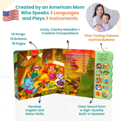 GO GO Creative Activity Nursery Rhymes: Nursery Rhyme Books, Sound Book, 10 Songs, Talking Books