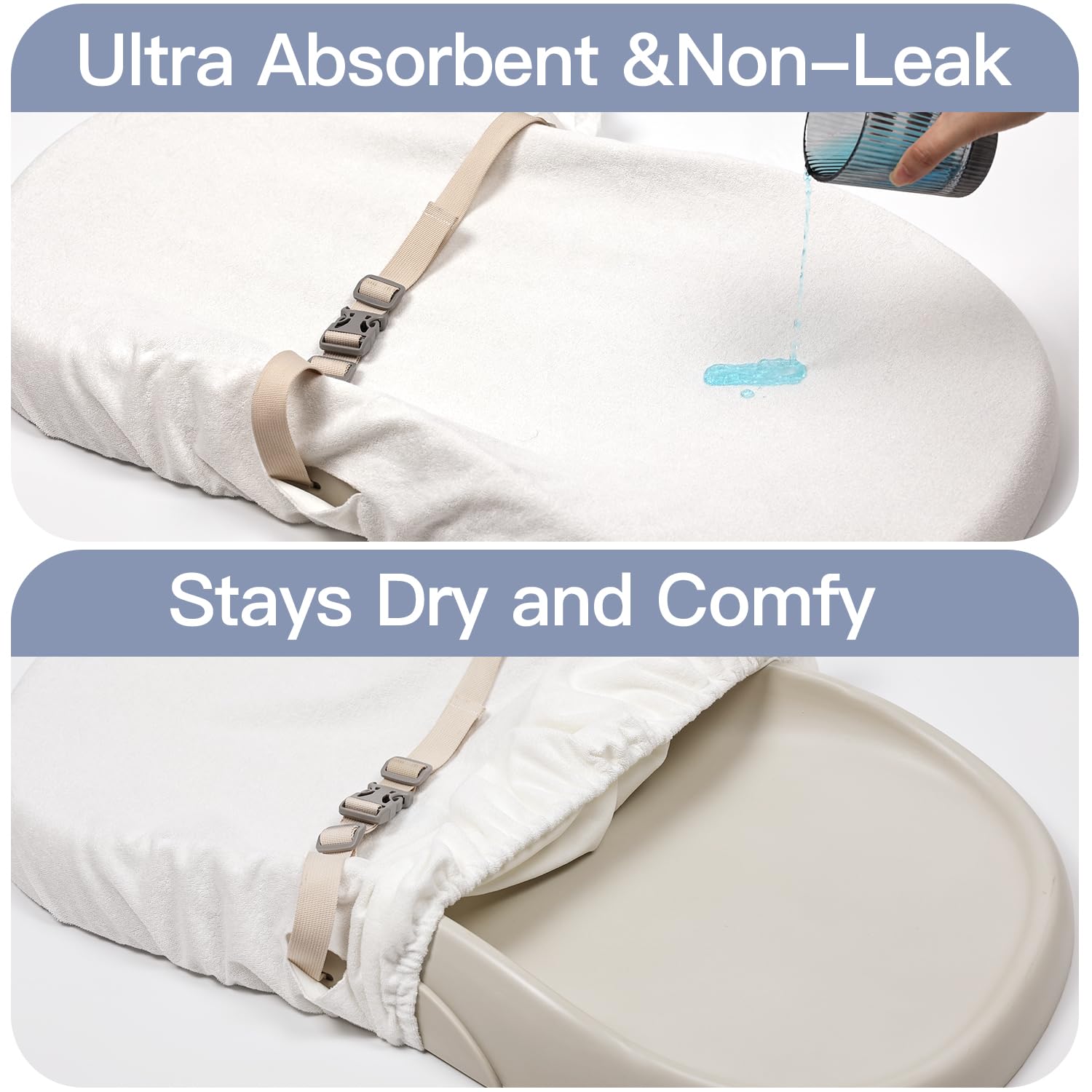 1-Pack Changing pad Cover Waterproof - Soft Baby Baby Changing pad Cover,Contour Changing Pads