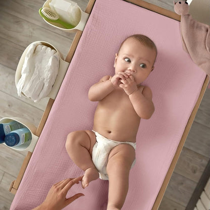 lulumoon Baby Changing Pad Cover: Muslin Diaper Changing Table Pad Cover - Changing Pad Sheets for