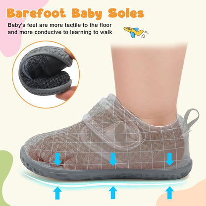FEETCITY Baby Walking Shoes Barefoot Baby Shoes Infant Sneakers Newborn Crib Shoe Lightweight