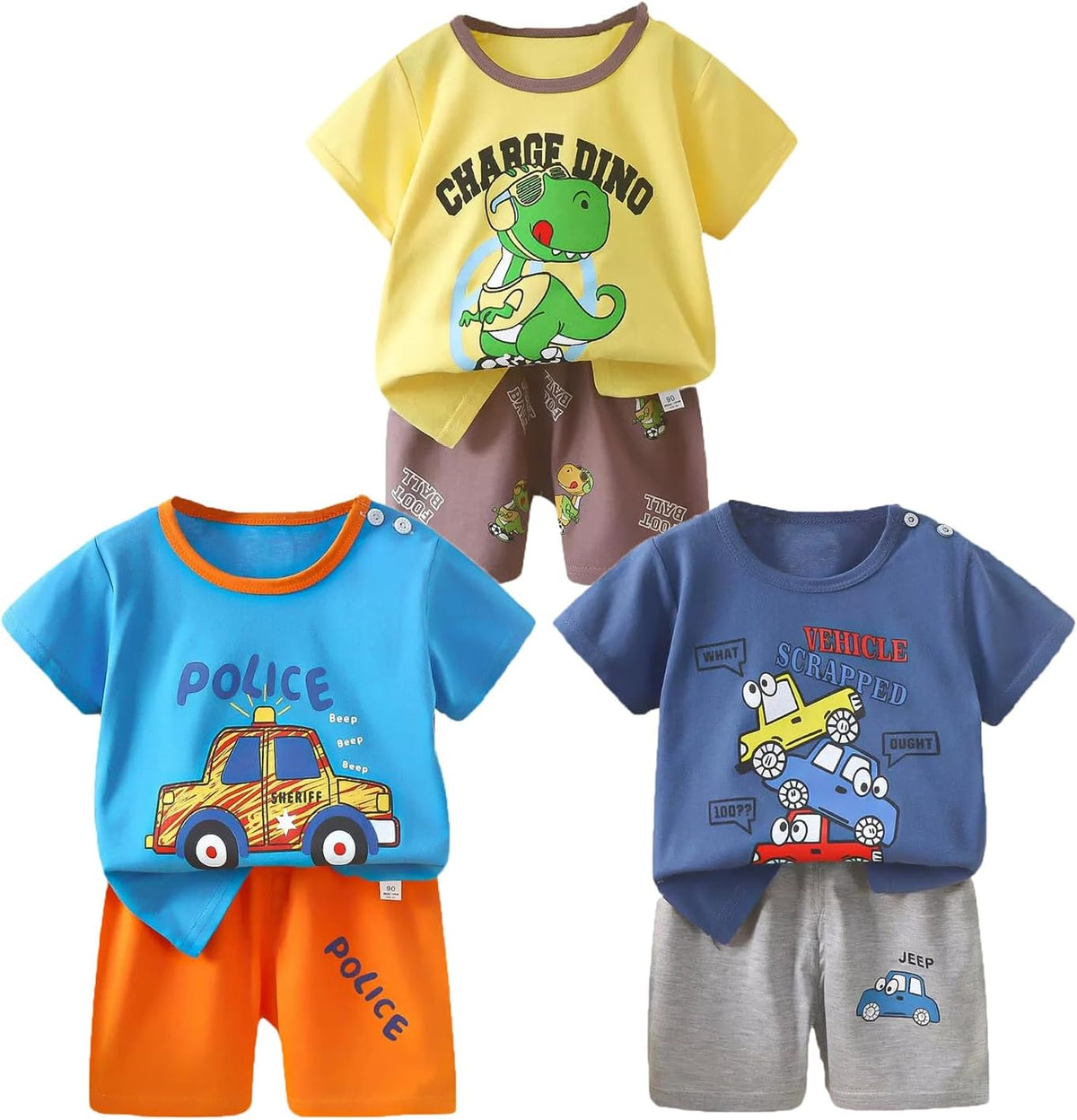 Toddler Baby Boy Clothes for 2t 3t Boys Cute Summer Short Sleeve T-Shirt Tops Shorts Clothes Sets