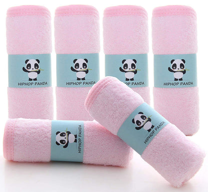 HIPHOP PANDA Baby Washcloths, Rayon Made from Bamboo - 2 Layer Ultra Soft Absorbent Newborn Bath
