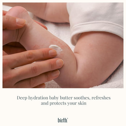 Baby Relieving Butter - Natural Cocoa Seed Butter with Colloidal Oatmeal Diaper Cream for Itchy, &