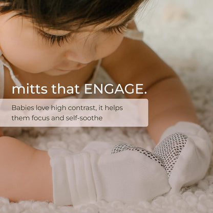 goumikids Viscose Made from Bamboo Cotton Anti-Scratch Soft Stay-On Mitts