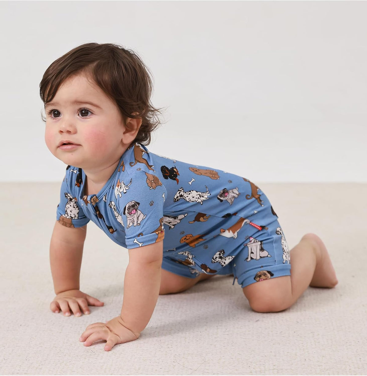 Baby Boys Bamboo Viscose Short Sleeve Romper Soft Comfy Infant Summer Jumpsuit