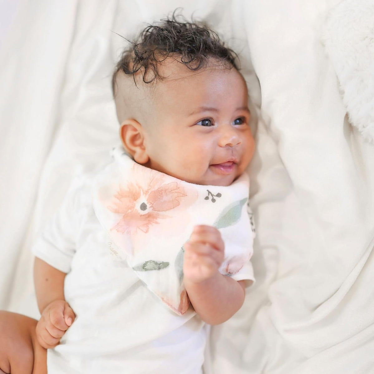 Crane Baby Soft Muslin Baby Bib Set, Adjustable and Absorbent Bandana Style Bibs for Boys and