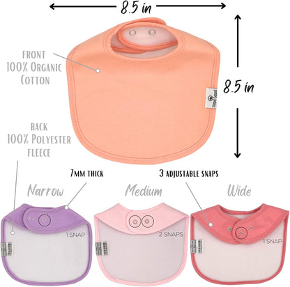 DiaperSquad's Baby Bibs for Drooling and Teething, Bibs for Boys, Baby Girl - Solid Cotton Baby