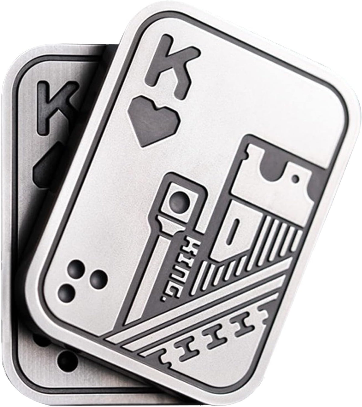 New Decompression Metal Poker Fidget_Slider，Manually Rotate Adult Office Decompression Toys to