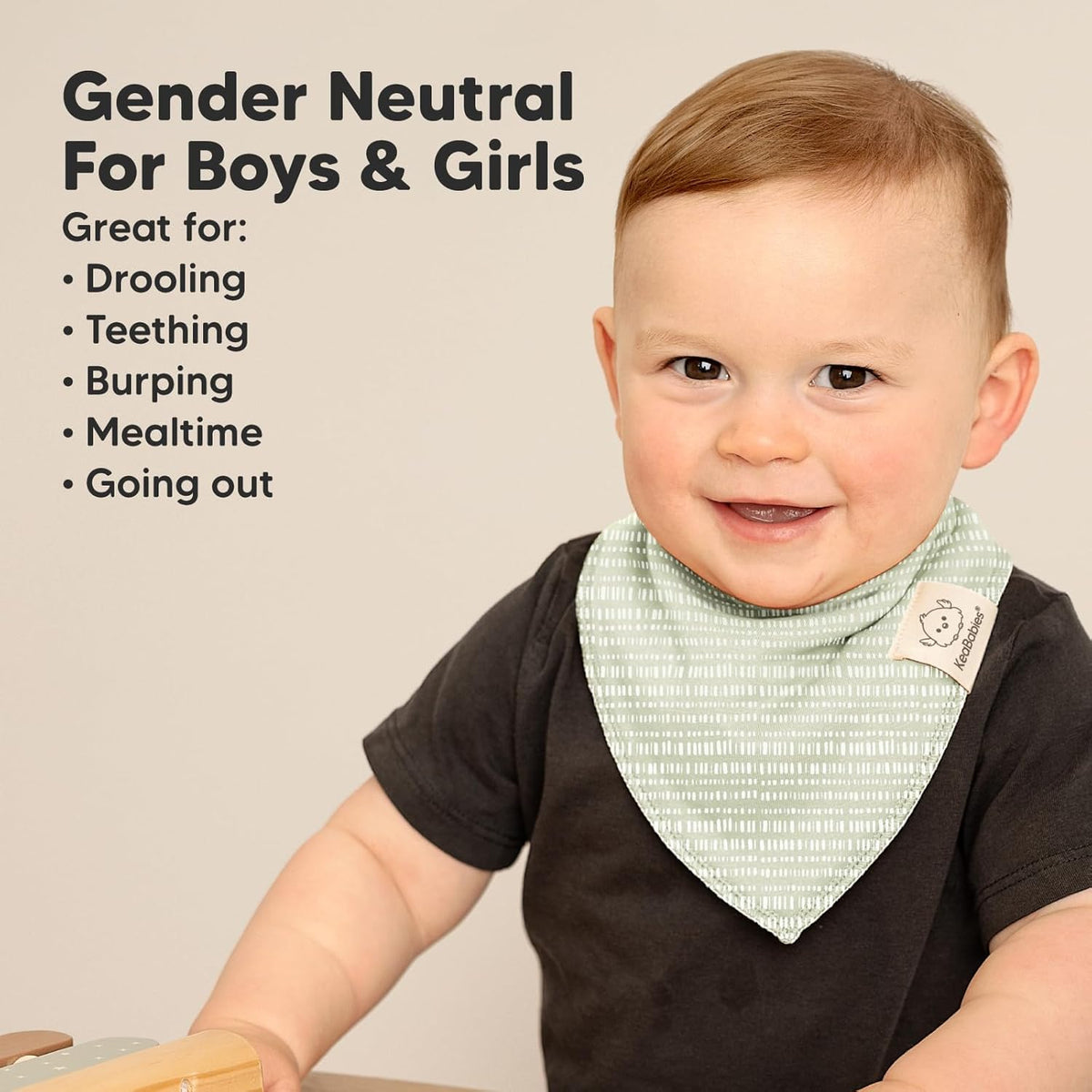 8-Pack Organic Baby Bandana Bibs for Girls - Super Absorbent Triangle Baby Bibs for Drooling and