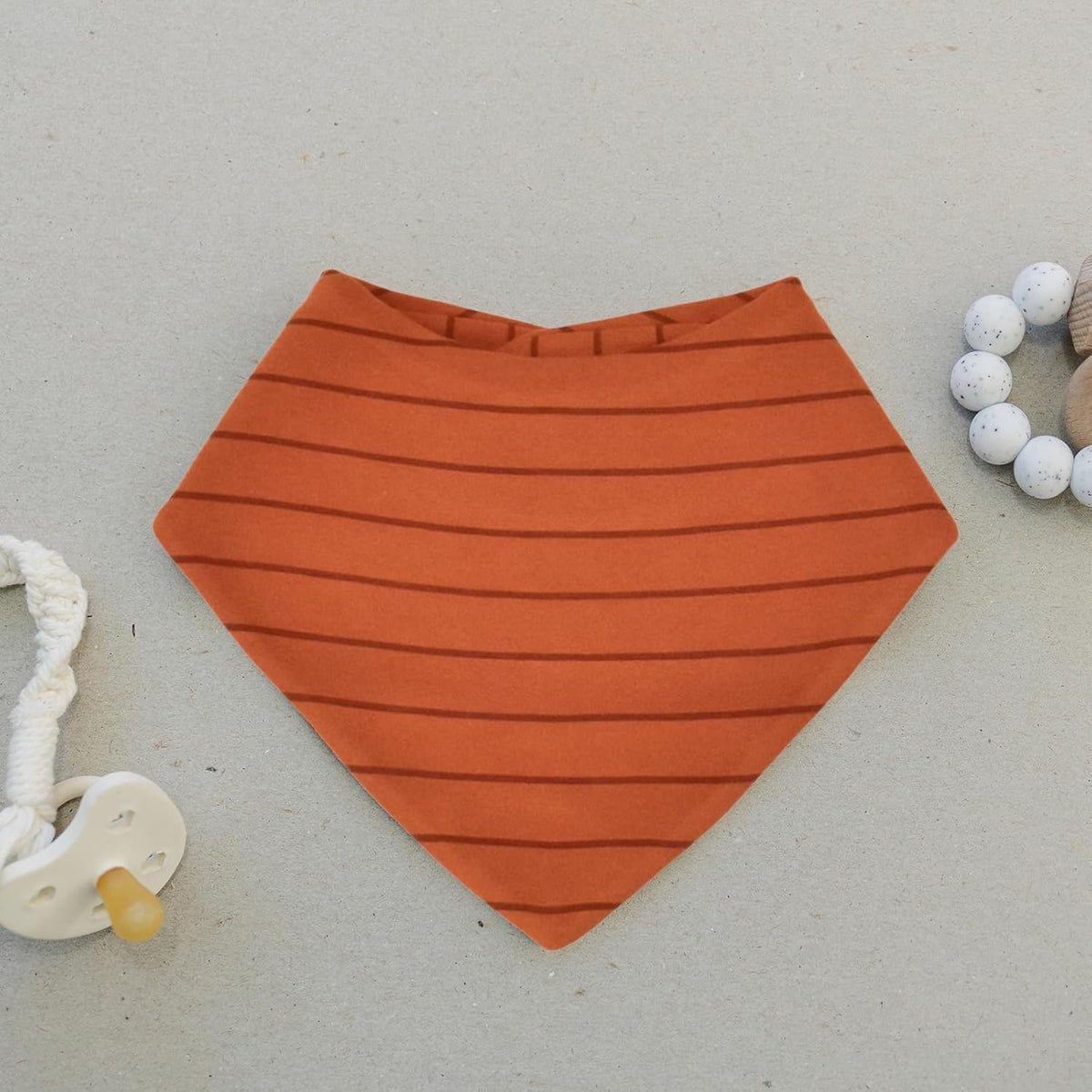 Woolino Merino Wool Baby Bibs - Highly Absorbent Bandana Bib with Cotton Outer Layer and Merino
