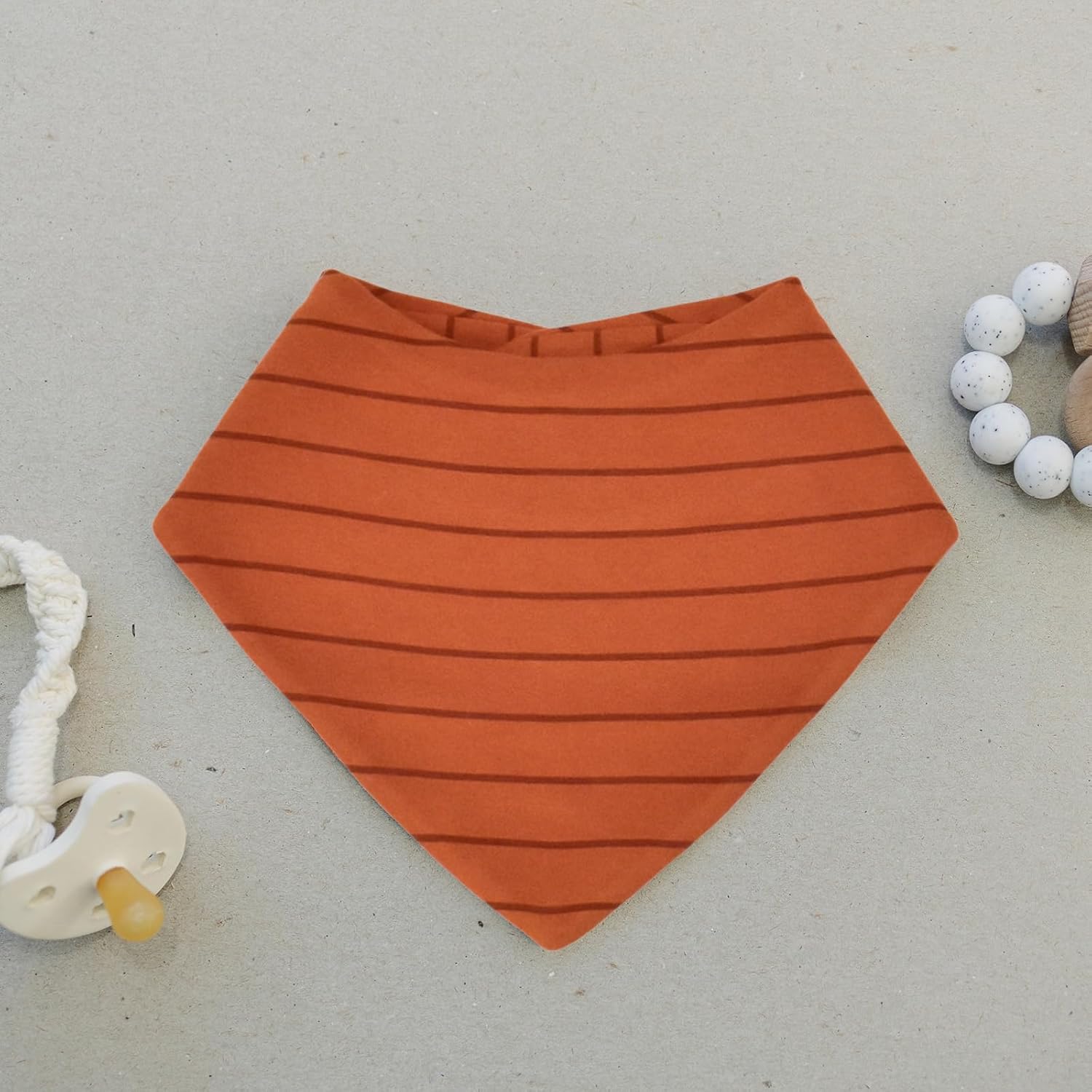 Woolino Merino Wool Baby Bibs - Highly Absorbent Bandana Bib with Cotton Outer Layer and Merino