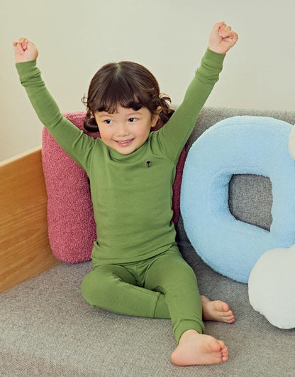 moimoln 6M-8Y Modal Cotton Solid Soft Breathable Baby Toddler Boys Girls Snug fit Pjs Long Sleeve