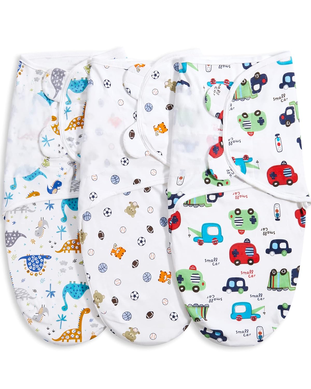 Bubble bear Baby Boy Girl Swaddle Blankets, 3-6 Months - Hypoallergenic, Adjustable Swaddle Sleep