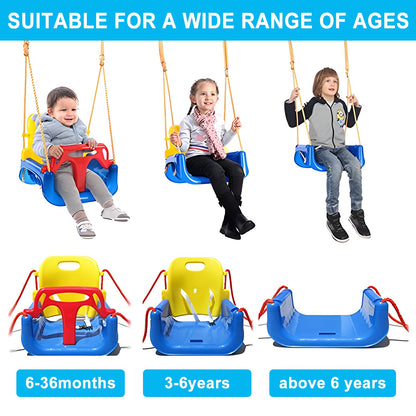 Foldable Toddler Swing Set for Indoor & Outdoor Use