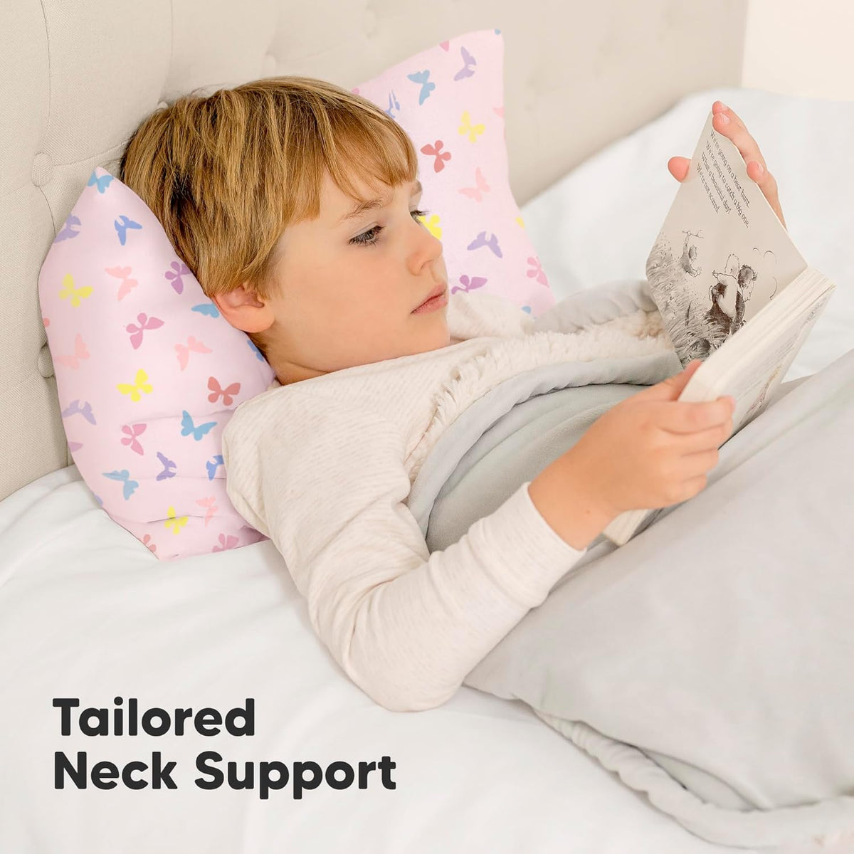 Toddler Pillow with Pillowcase - 10x18 My Little Dreamy Kids Travel Bed Pillows for Sleeping
