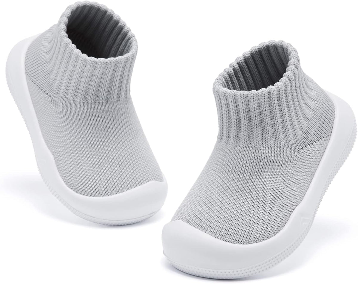 Eashi Baby Boy Girl Non-Skid Indoor Infant Walking Shoes Breathable Warm Elastic Sock Shoes with