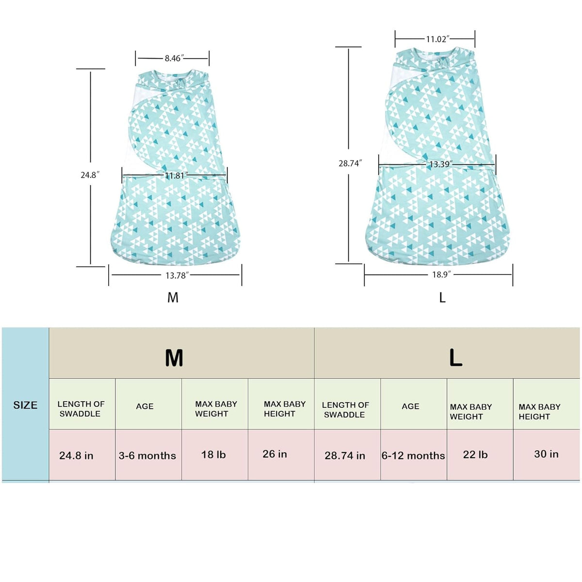 Baby Sleep sack Swaddle,Sleep Sack 3-6 Months,3-Way Adjustable Wearable Transition Swaddles Blanket