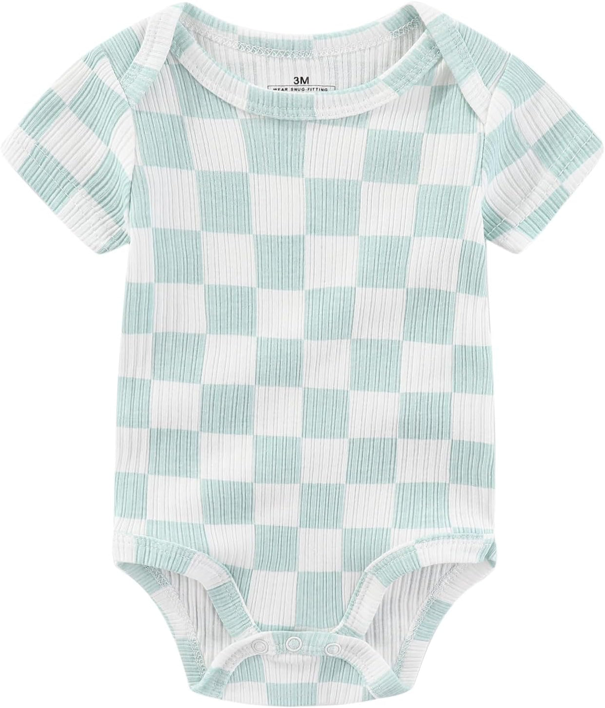 Baby Bodysuit and Pant Set Summer Ribbed Mix Match Infant Boy Girl Clothes Outfits