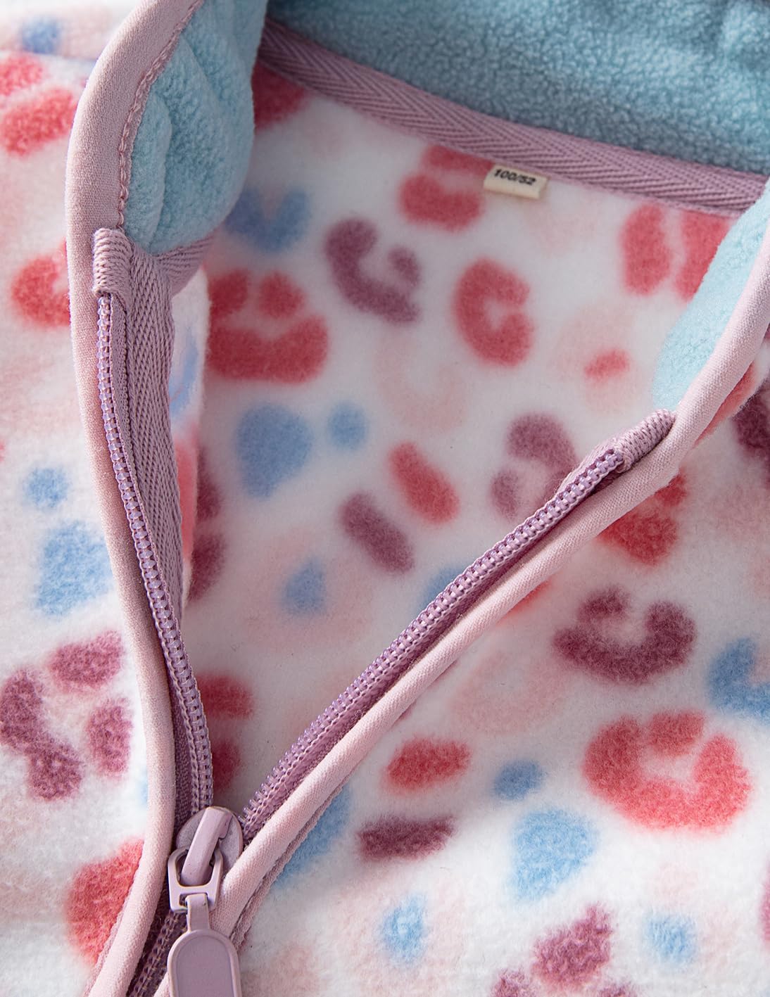 Kids Printed Polar Fleece Jacket Toddler Baby Boys Girls Autumn Winter Warm Sherpa Lining Outerwear