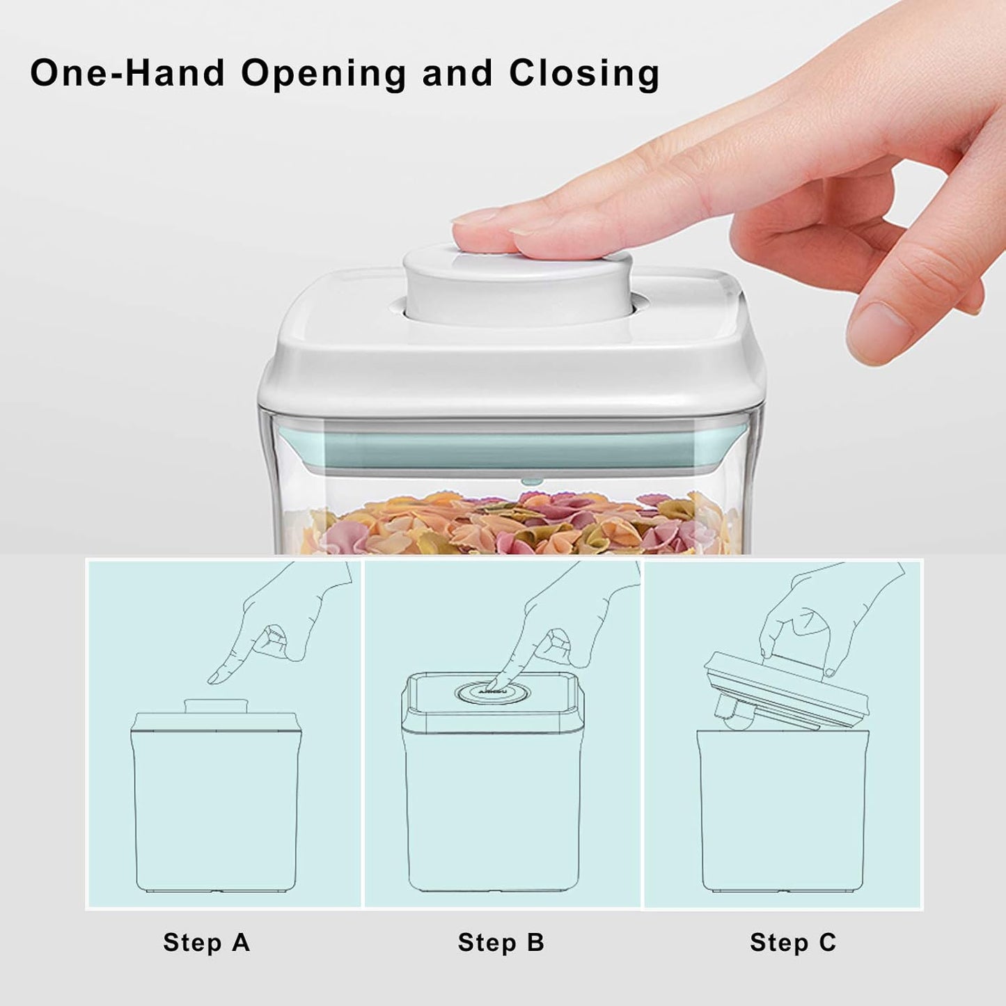 Airtight Food Storage Container Formula Dispenser with Spoon BPA-Free Milk Powder Container for
