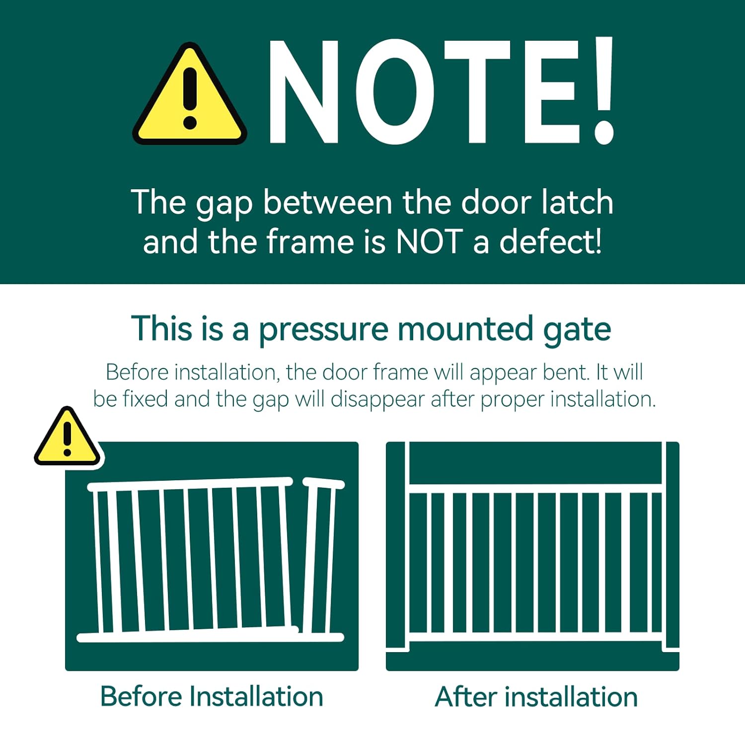 Babelio Baby Gate, 29-48 Inch Auto Close Pet Gate, Easy Install Pressure-Mounted Safety Gate, Extra