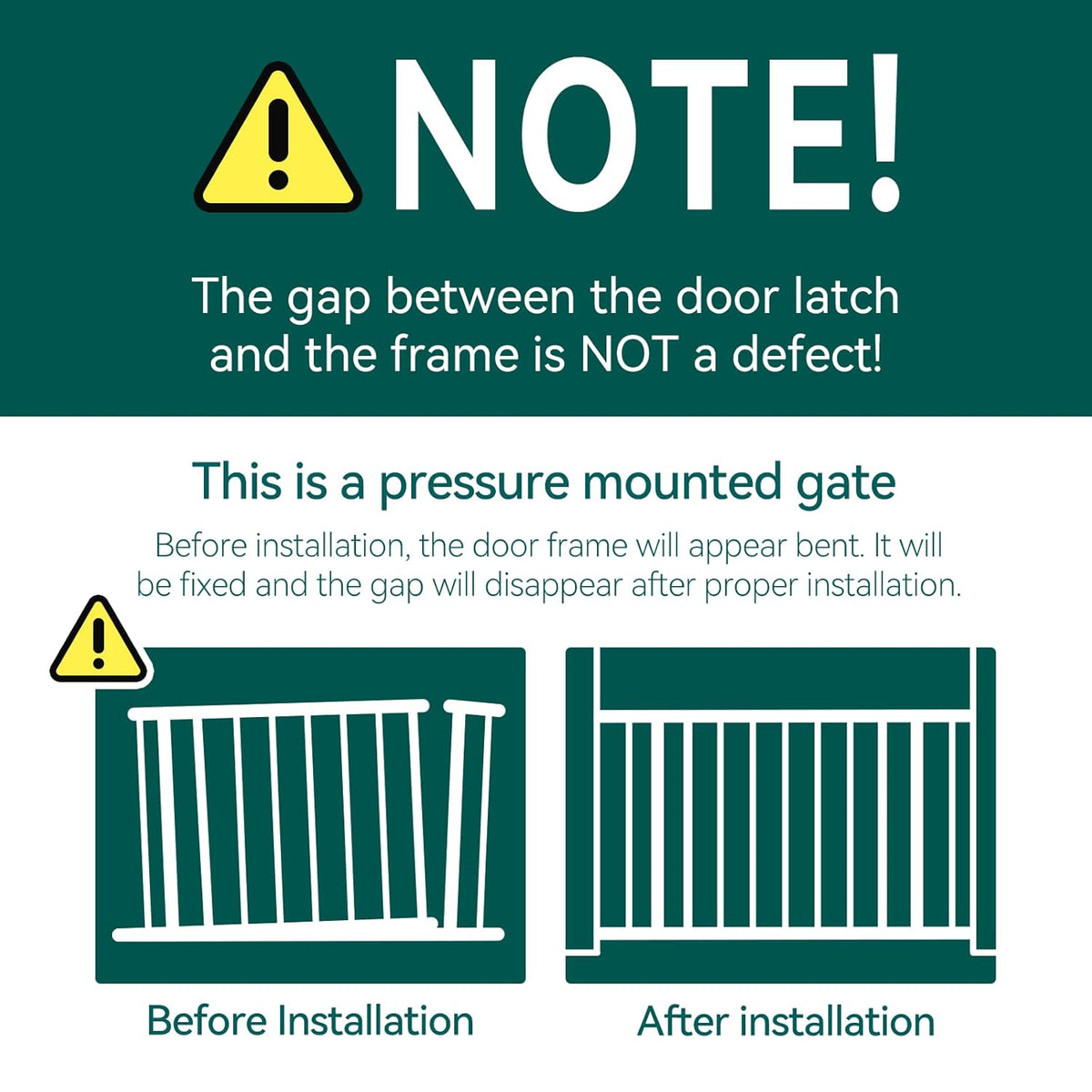 Babelio Metal Baby Gate, 29-48“ Auto Close Easy Install Pet Gate, Extra Wide Walk Thru Child Safety