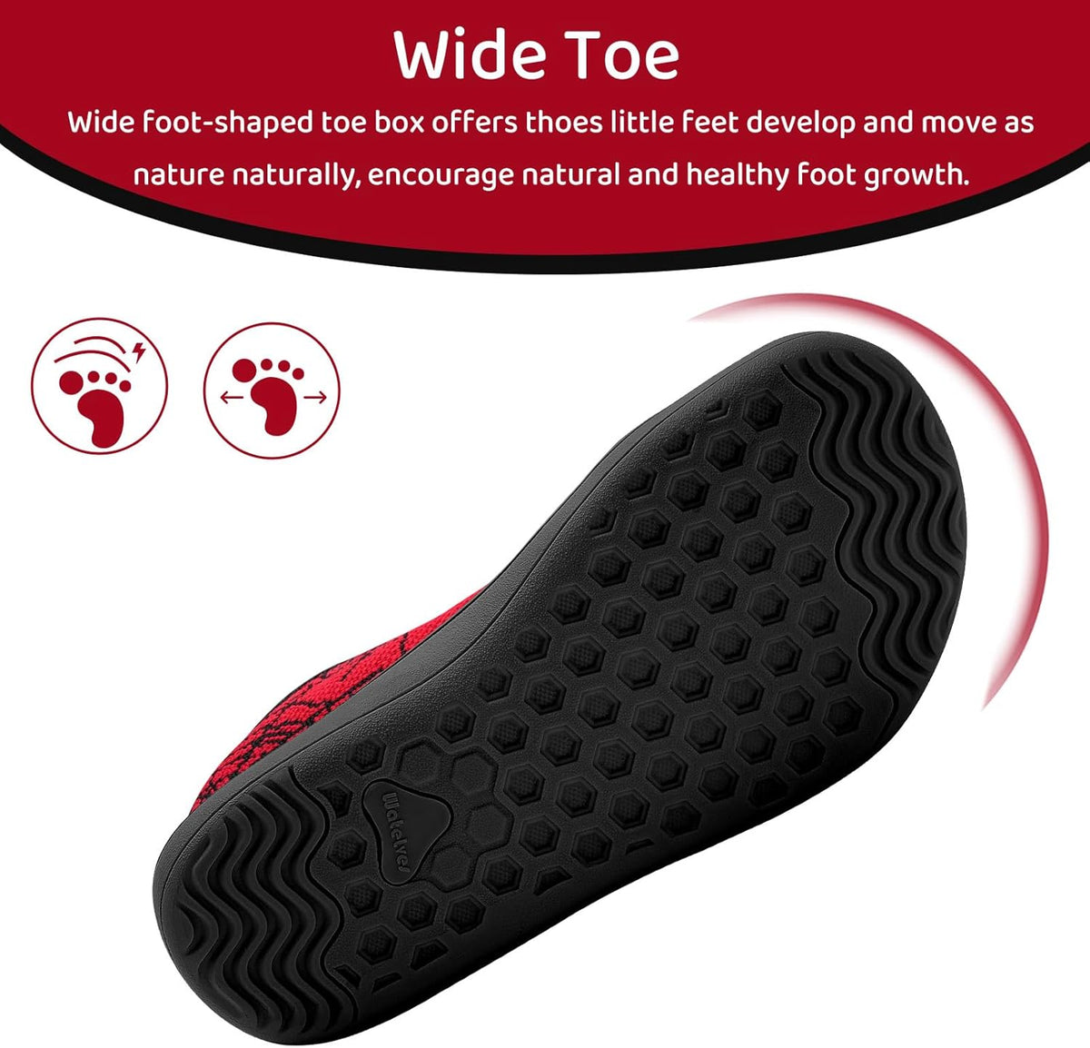 WateLves Toddler Little Kids Wide Barefoot Shoes The First Walking Shoes Girls Boys Breathable Zero