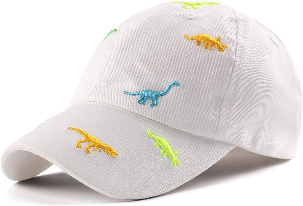 JANGANNSA Dinosaur Boys Girls Caps Embroidery Baby Baseball Caps Cotton Infant Toddler Kids Hat