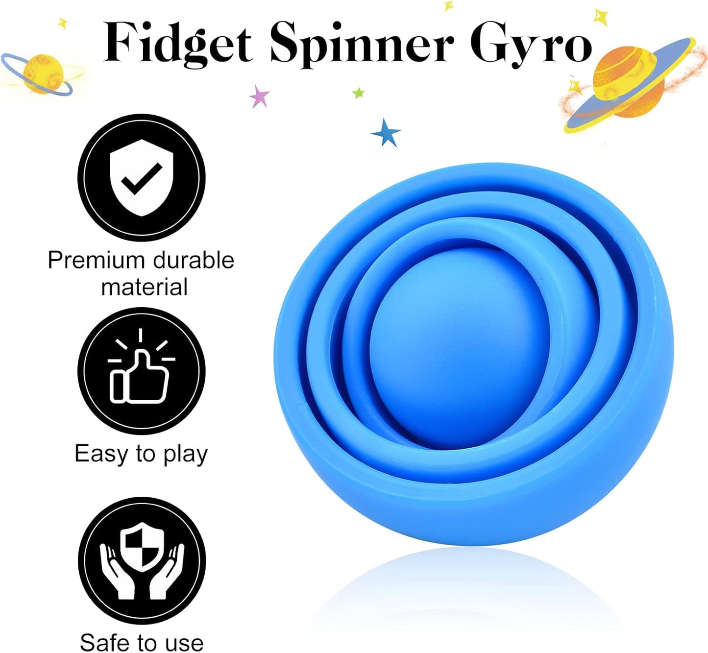 Fidget Toy Adults 2PC, Fidget Spinner Sensory Toys for Kids with Autism, Cool Gadgets Gifts for